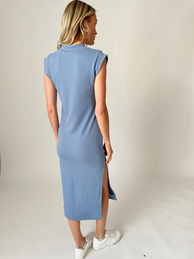 Lenore Ribbed V Neck Dress image 2