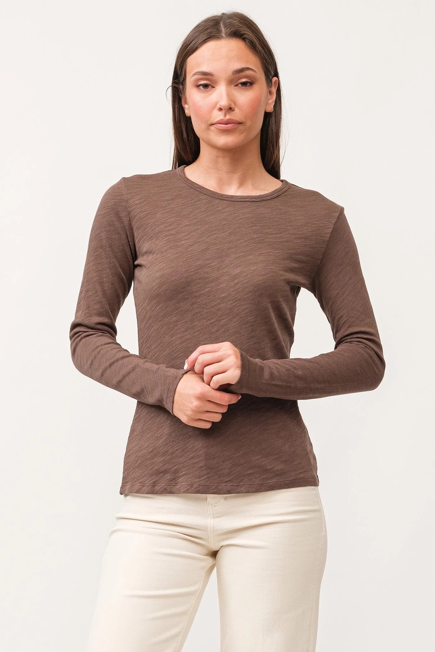 Nina Crew Neck Classic Fit Long Sleeve image 2