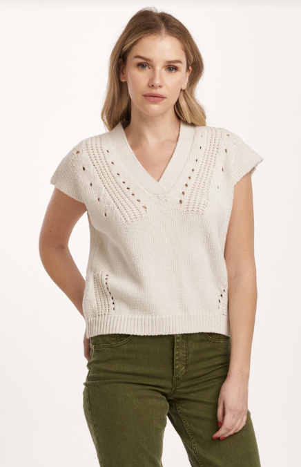 Una Crochet Detail Sweater image 0