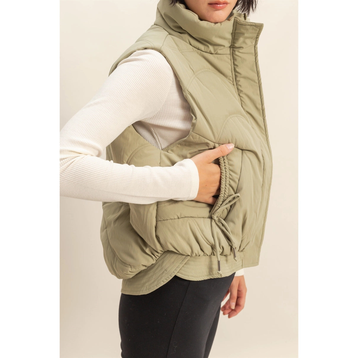 Tied Up Puffer Vest