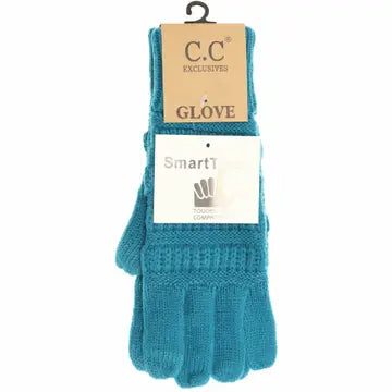 Solid Cable Knit Cc Women's Gloves