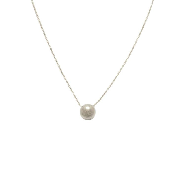 Silver Ball Necklace image 0