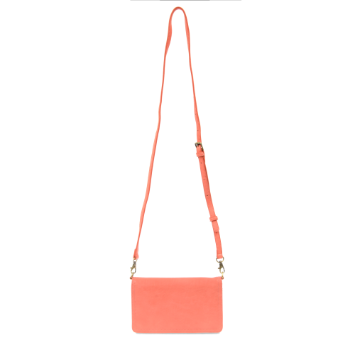 Billie Mini Organizer Crossbody | Bright Coral