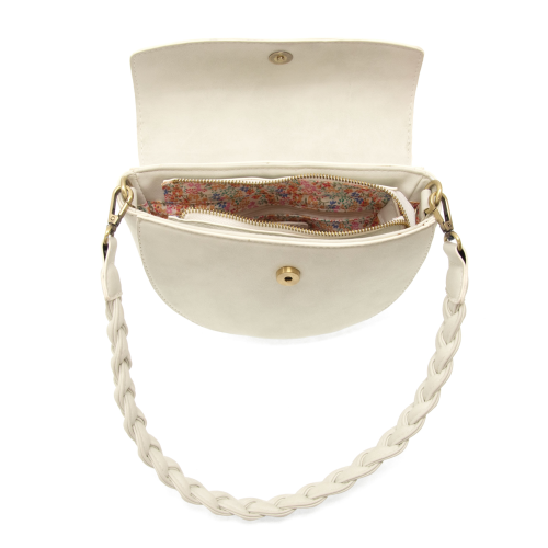 Luna Crescent Crossbody | White