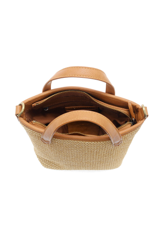 Natural Straw Mini Bucket Bag