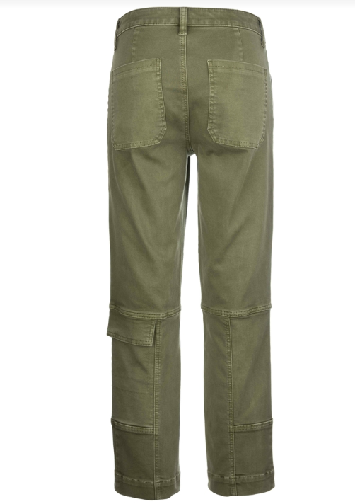 Elizabeth High Rise Straight Legs - Olive image 2