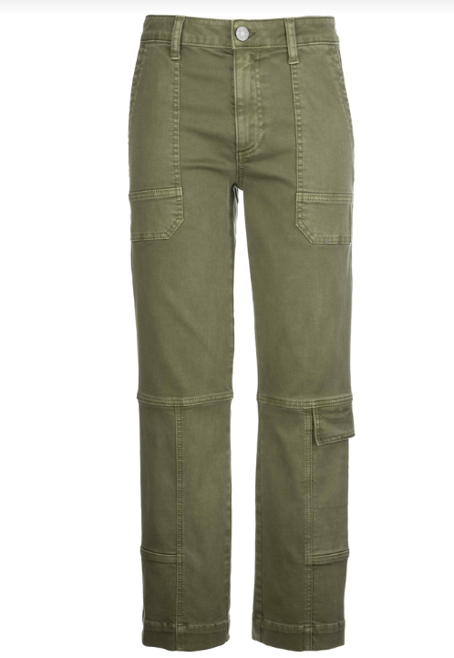 Elizabeth High Rise Straight Legs - Olive image 0