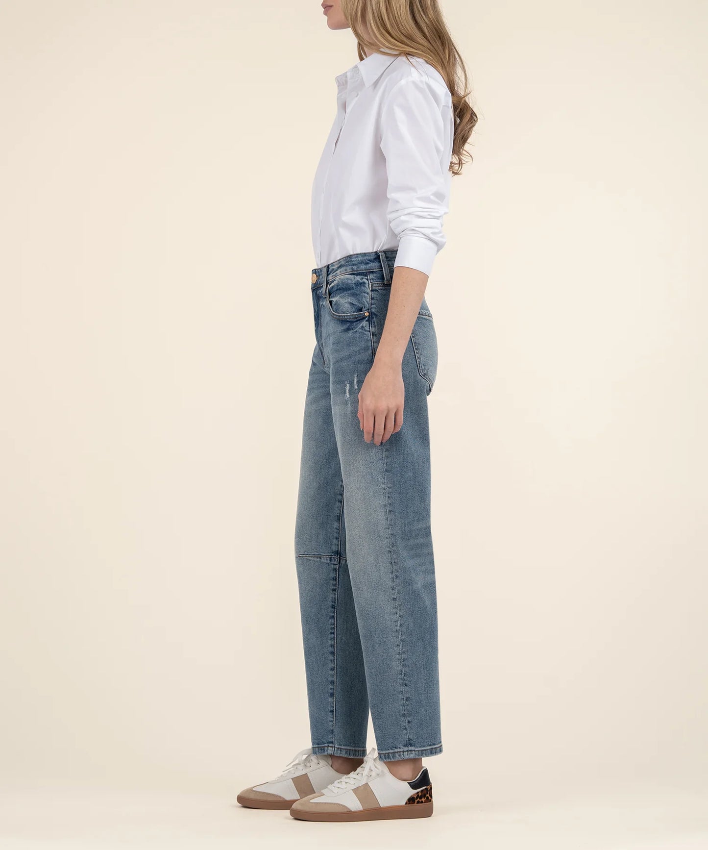 Ashley High Rise Slouchy Barrel Jeans - Leadership image 2