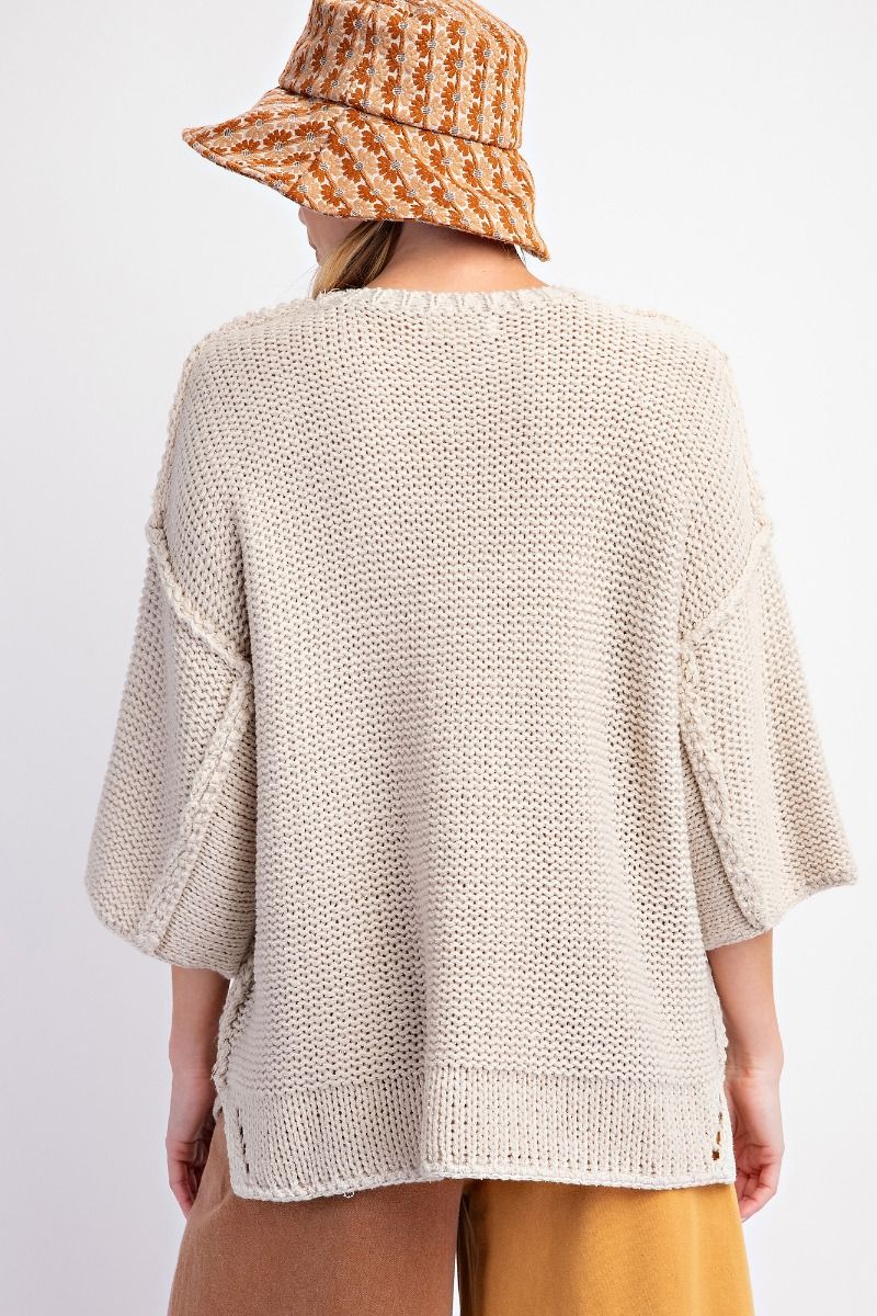 Boxy Reverse Seam Dolman Top