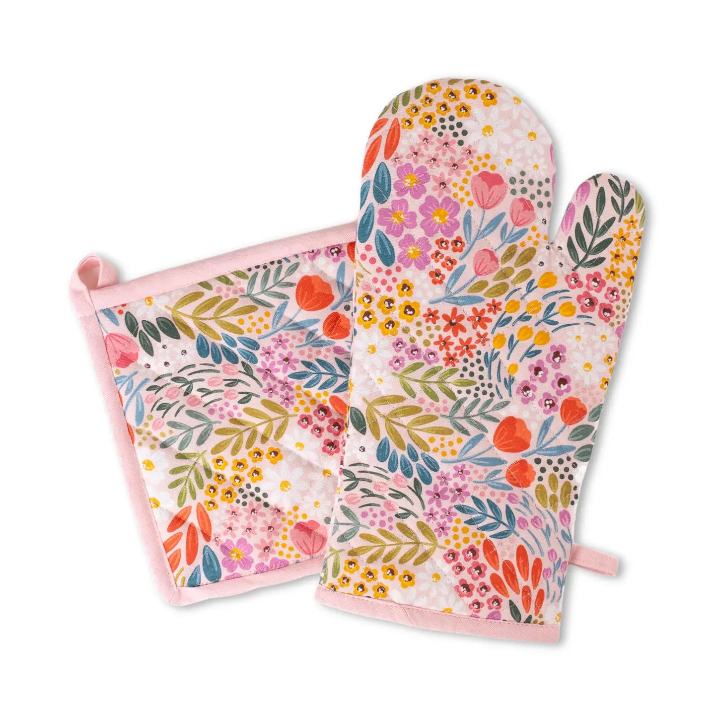 Oven Mitt & Pot Holder Gift Set | Summer Meadow