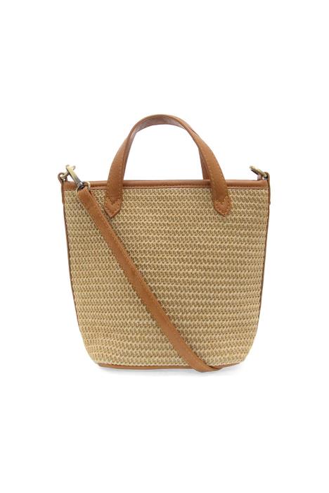 Natural Straw Mini Bucket Bag