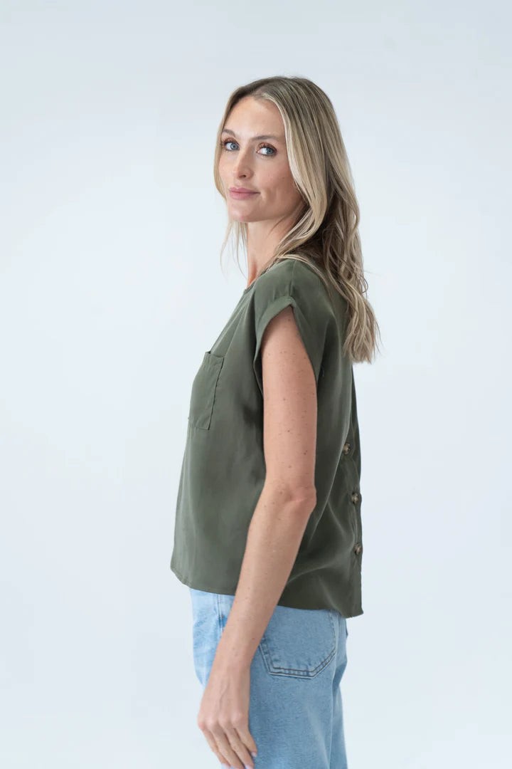 The Kaitlin Top - Olive