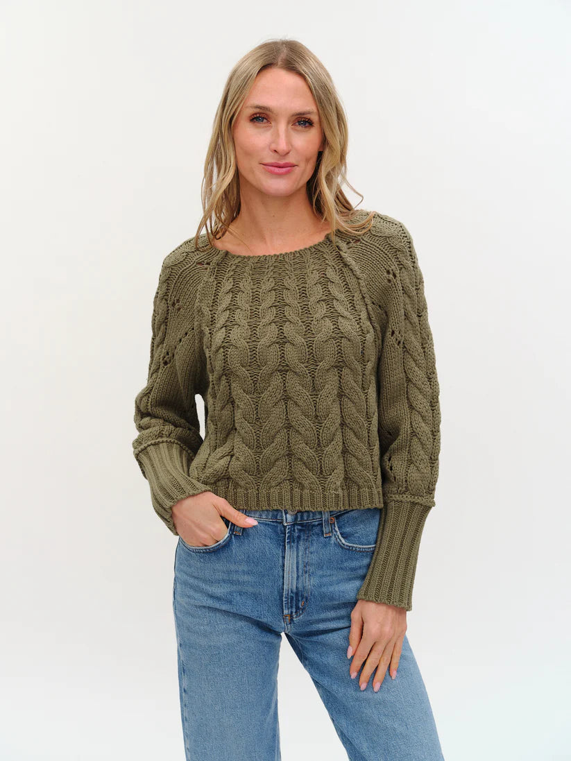 The Alexa Sweater - Olive