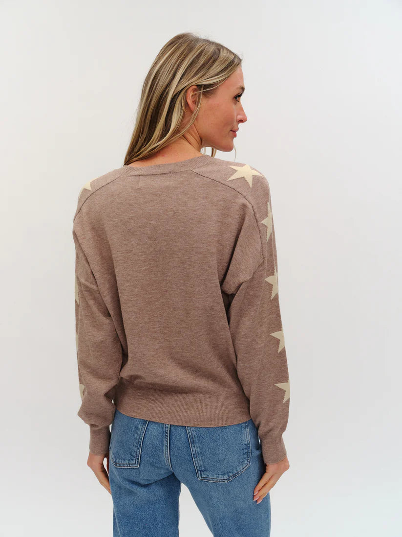 The Maddy Top - Brown / Off White