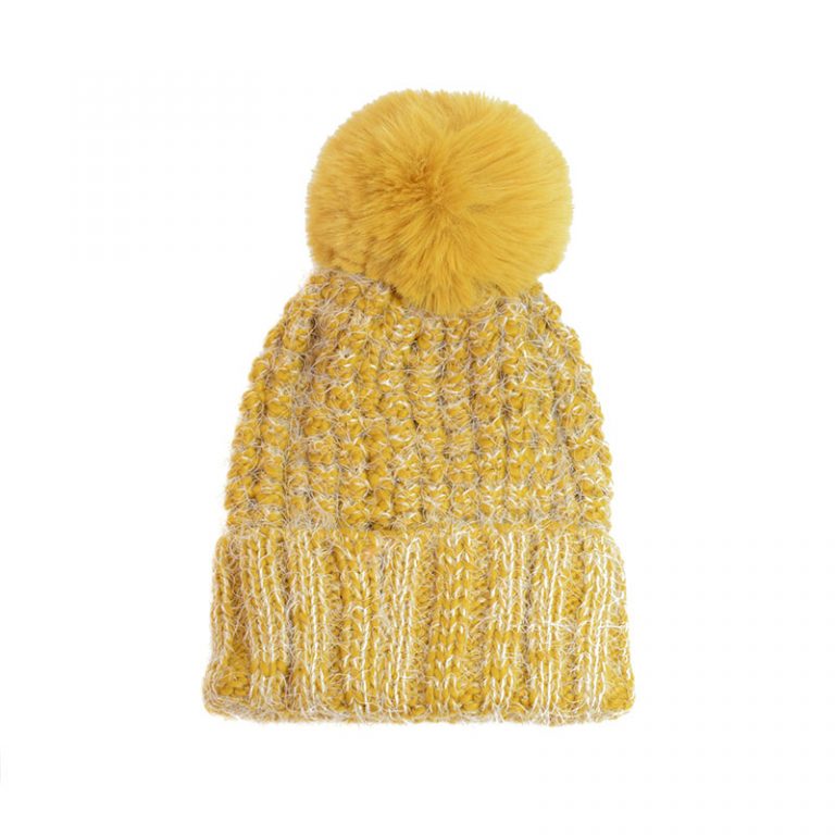 Waffle Knit Pom Pom Hat image 0