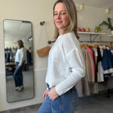 The Walker Pullover | Chalk