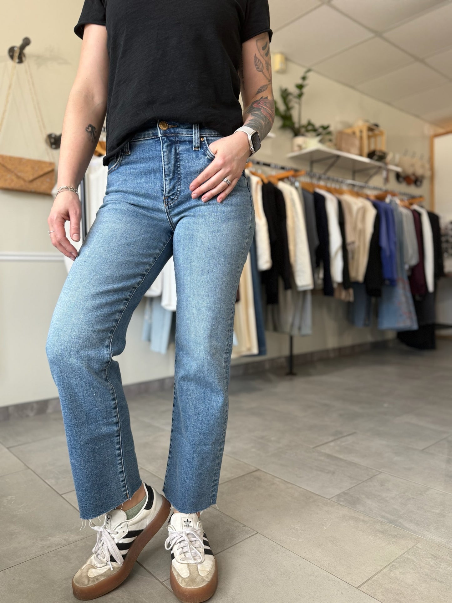 Avery High Rise Straight Legs | Building