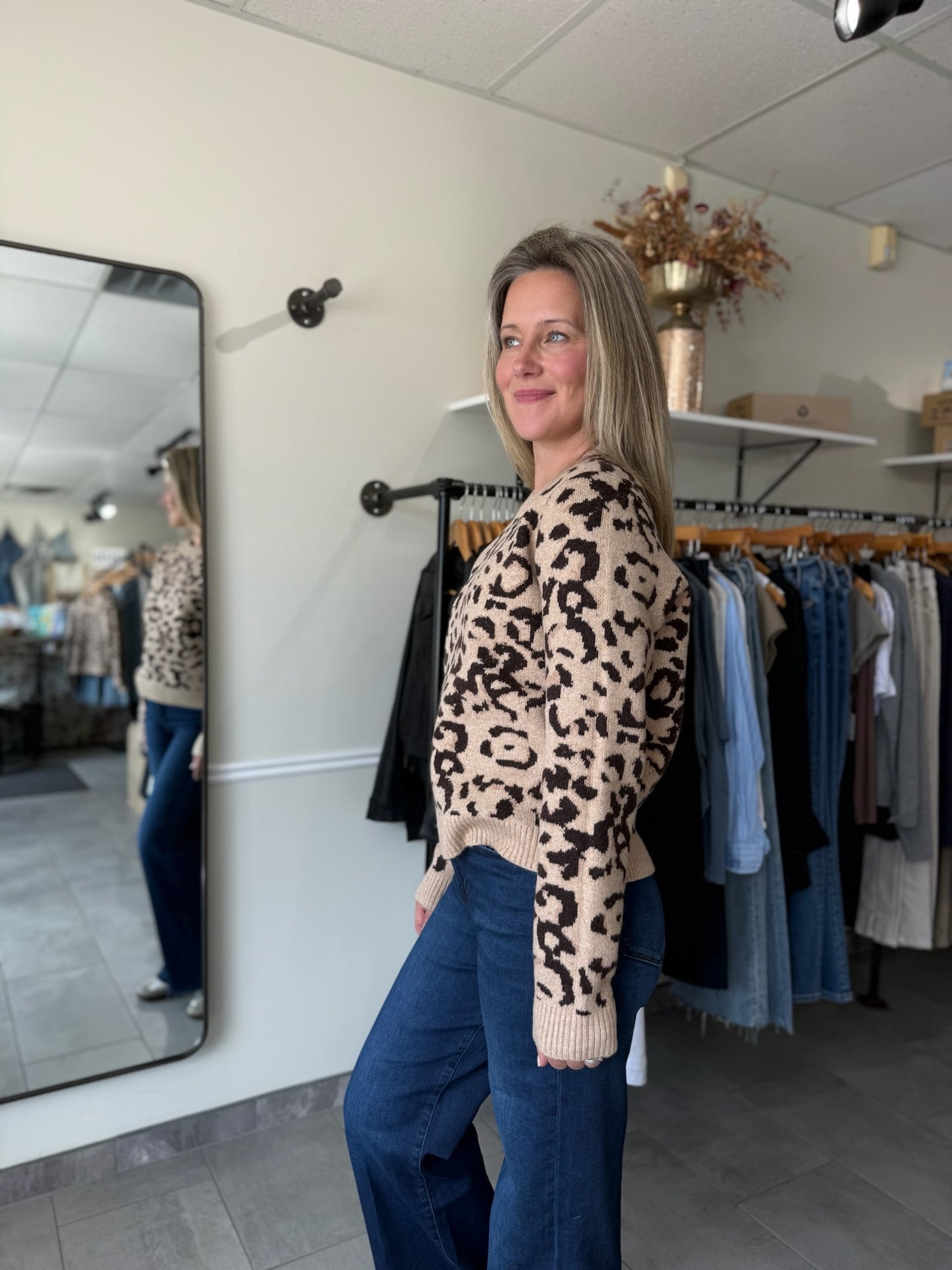 Gisela Animal Print Pullover