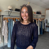 Adela Sweater | Black Iris
