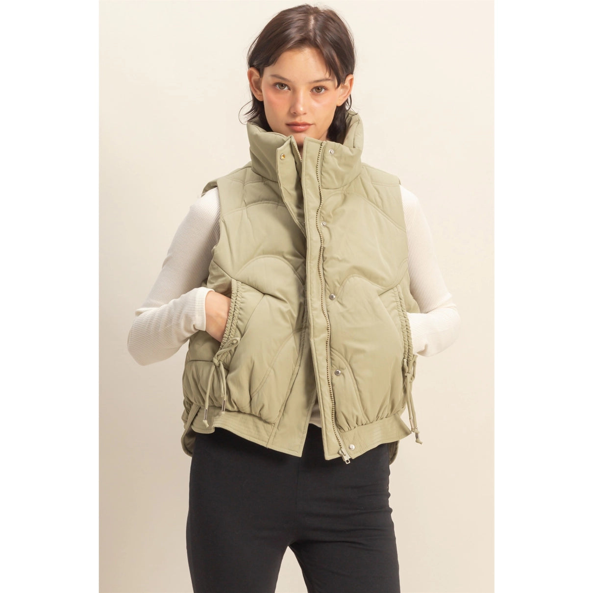 Tied Up Puffer Vest