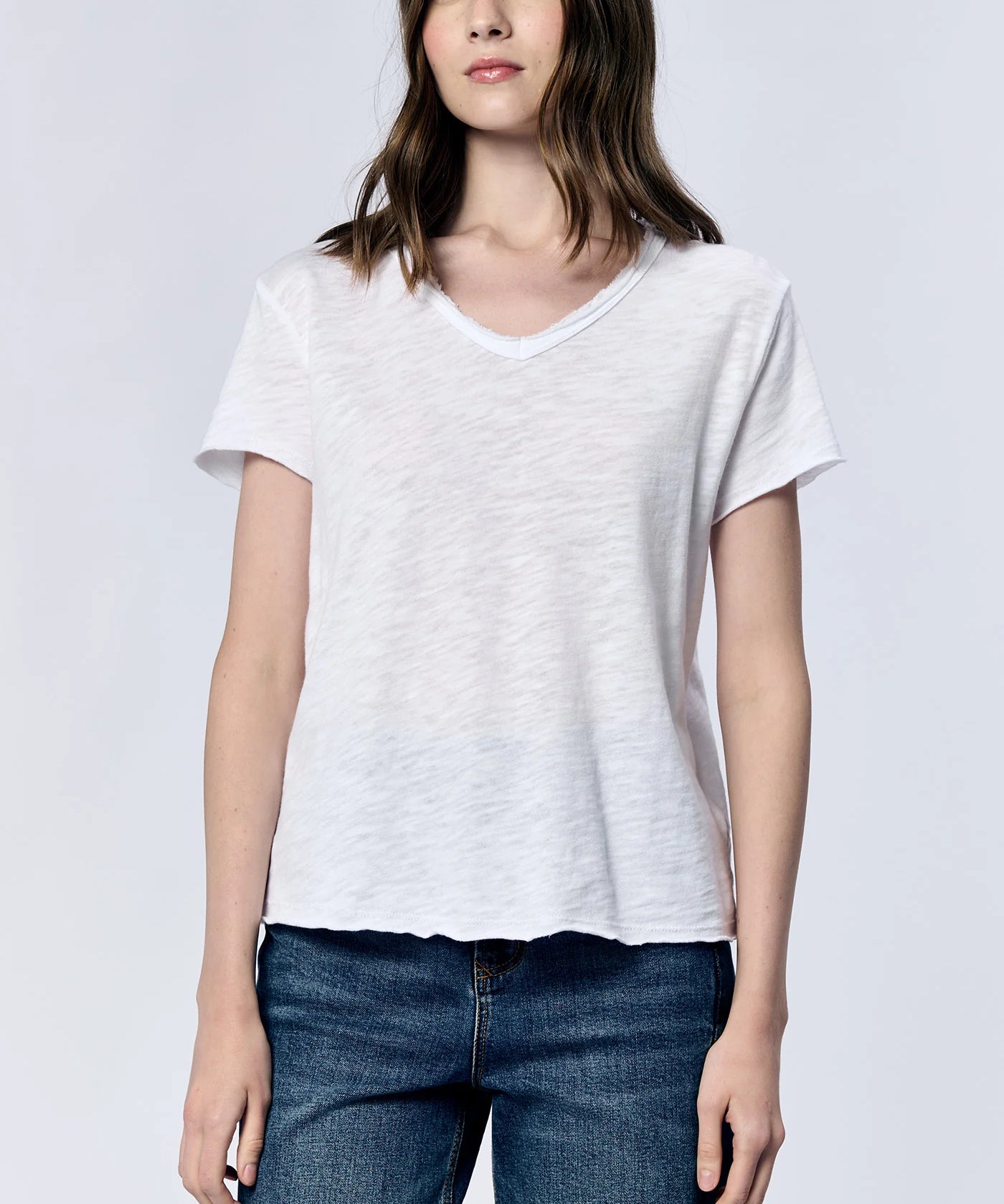 The Vanya Short Sleeve Slub Tee image 0