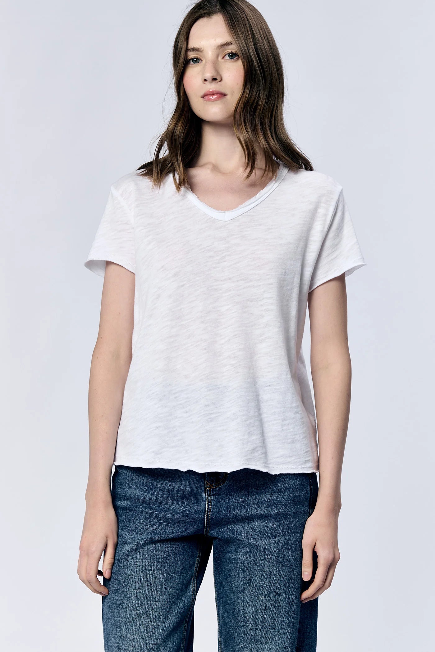 The Vanya Short Sleeve Slub Tee image 0