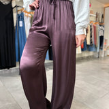 Wide Leg Palazzo Pants | Plum