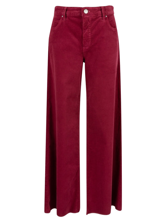 Jean High Rise Wide Leg Corduroy Pants image 0