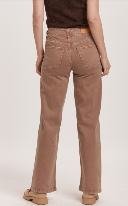 Holly Super High Rise Straight Jeans - Toffee image 2