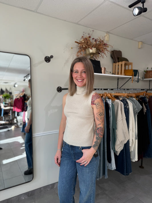 Paulina Tank | Bone White