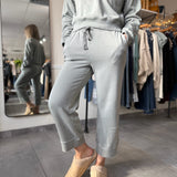 Canton Cropped Drawstring Pants – Forest Fog