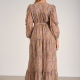 Fall Paisley Maxi Dress image 1