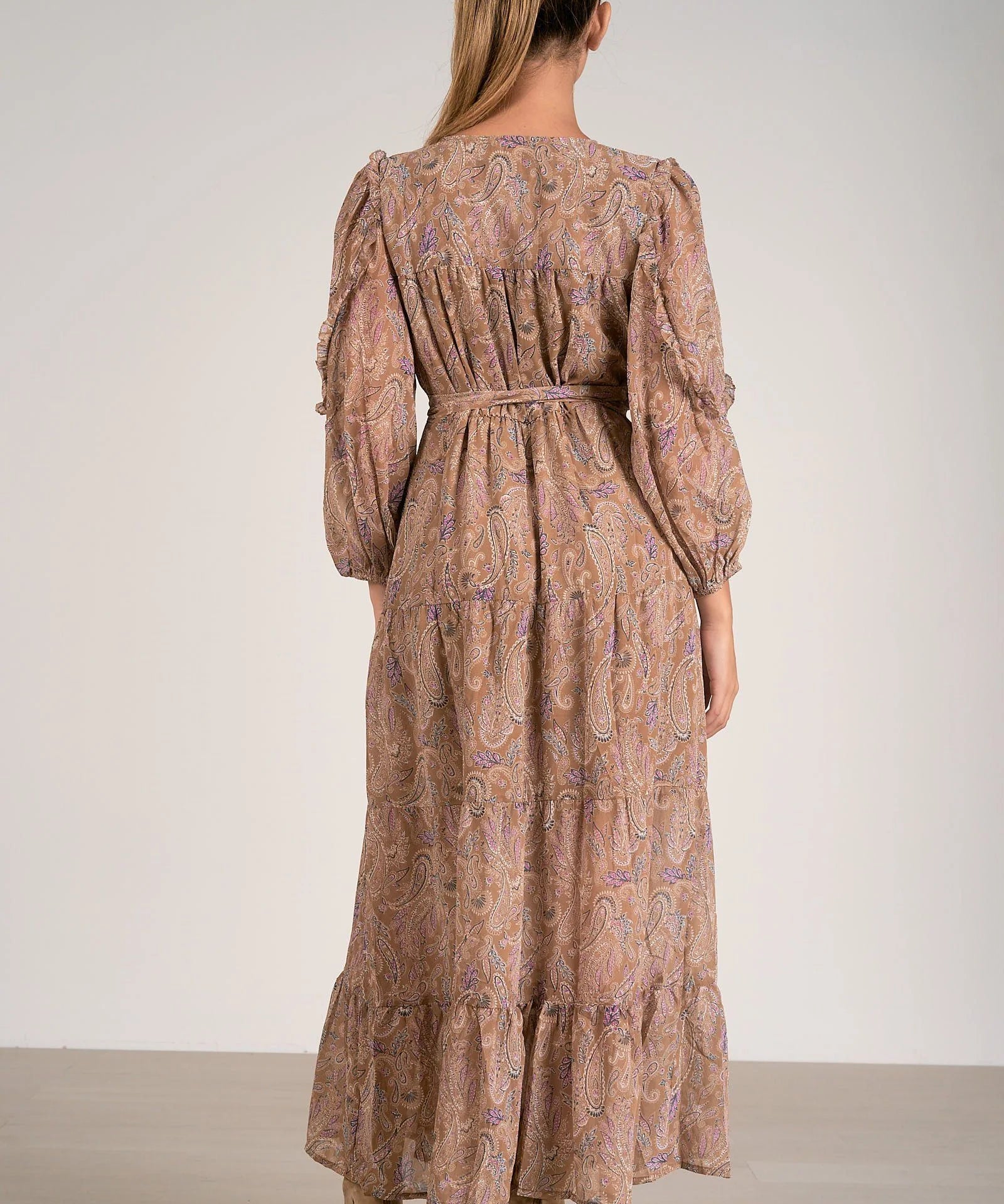 Fall Paisley Maxi Dress image 1