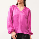 Manon V Neck Long Sleeve - Dahlia Mauve image 0