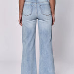 Fiona High Rise Wide Legs with Raw Hem- Montilla image 1