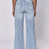 Fiona High Rise Wide Legs with Raw Hem- Montilla image 1