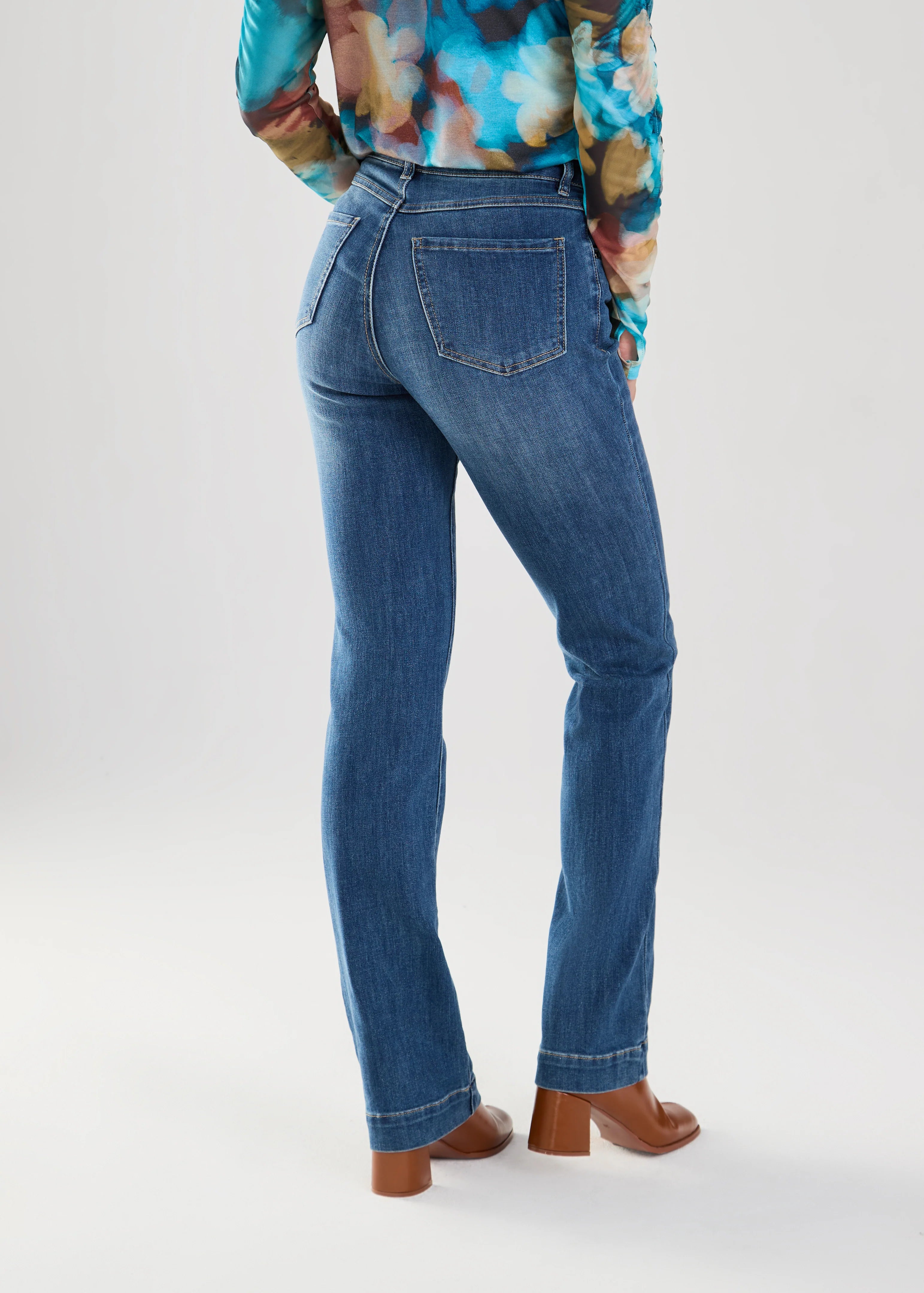 Olivia Pintuck Bootleg Denim image 2