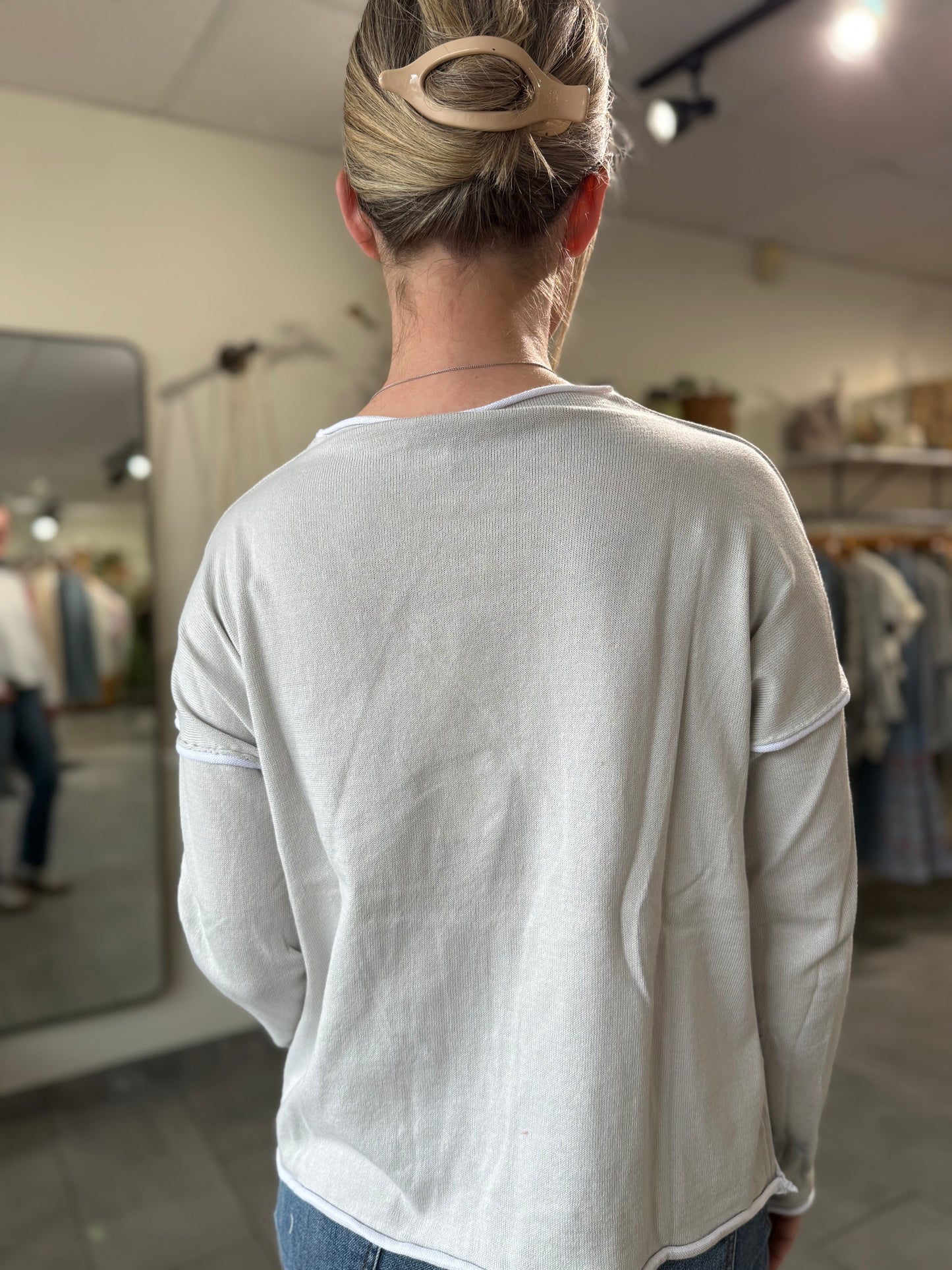 Wren Long Sleeve | Light Grey