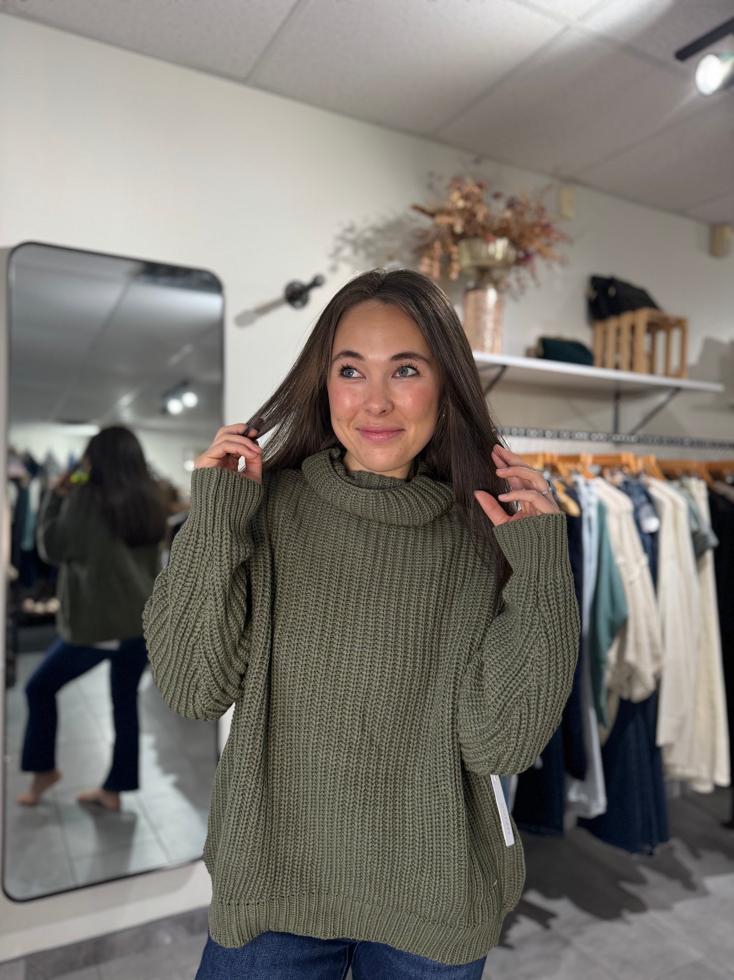 Delaney Sweater - Olive