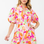 Smocked Waist Flutter Dress image 0