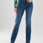 Olivia Pintuck Bootleg Denim image 0