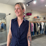 Sara Top | Navy