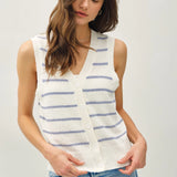 Simple V-Neck Sweater Vest