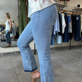 Jeanne Mid Rise Crop Flare Jeans | Blume
