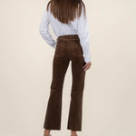 Kelsey Corduroy Ankle Flare - Brown image 2