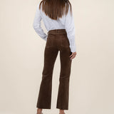 Kelsey Corduroy Ankle Flare - Brown image 2
