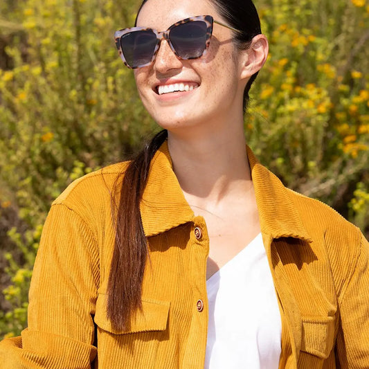 Sydnie - Ivory Tort/Gold- Polarized-Eco-Processed
