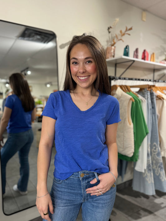 Vanya Tee | Dazzling Blue