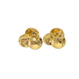 Hammered Circles Trio Stud Earrings