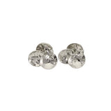 Hammered Circles Trio Stud Earrings